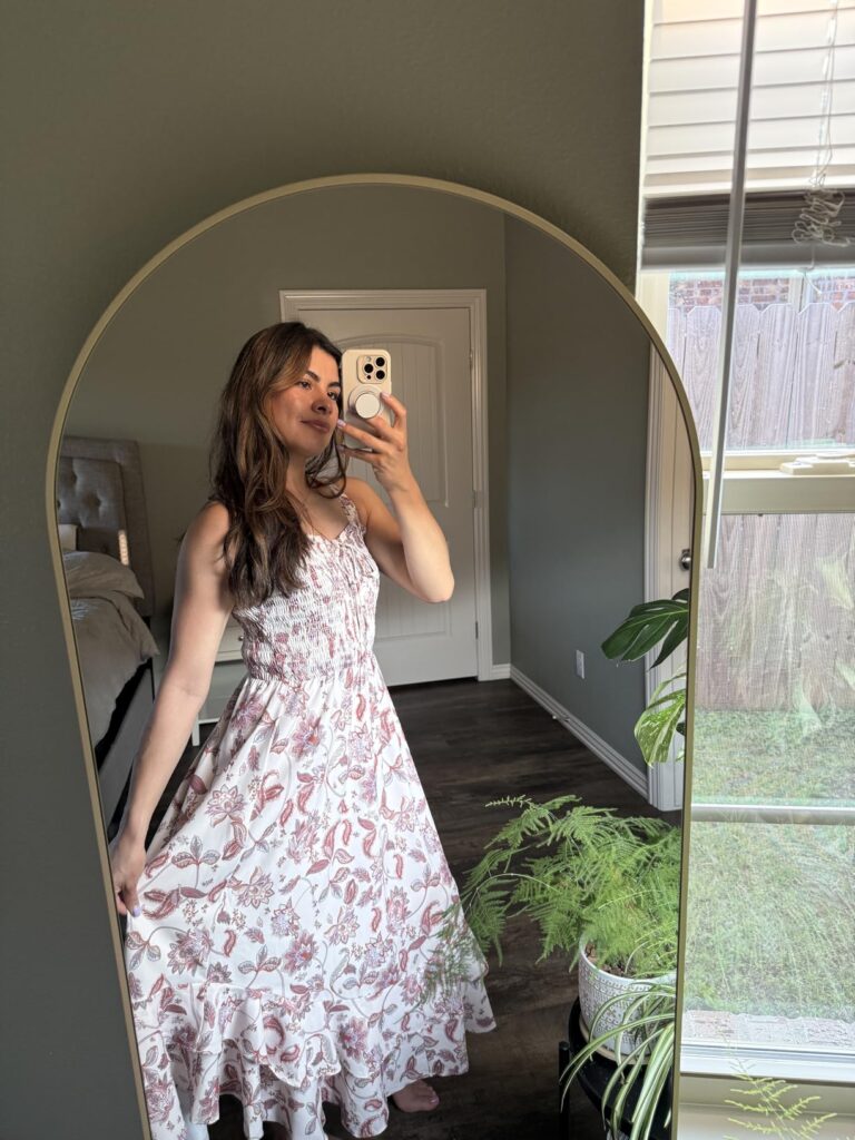 Flowy floral maxi dress