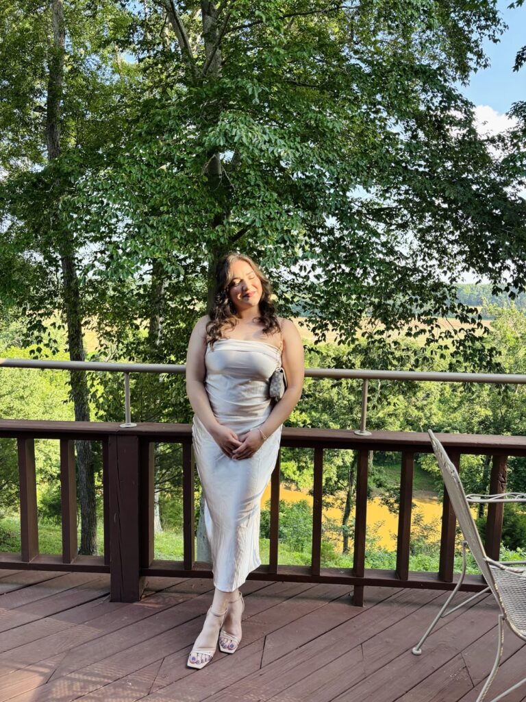 outfit for a wedding guest in winter