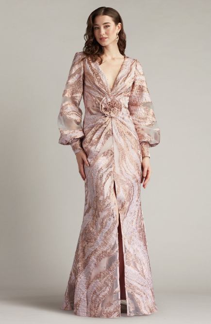 Tadashi Shoji Roselle Gilded Gown