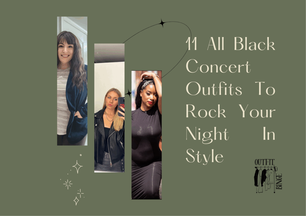 All Black Concert Outfits